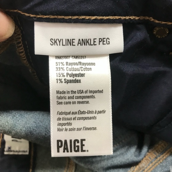 Paige Skyline Ankle Peg & Current/Elliot High Waist Skinny Townie Jeans size 25 - Picture 15 of 15